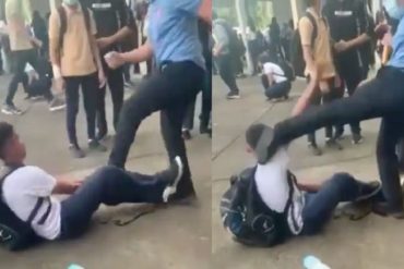 Acoso escolar en Puerto Ordaz: el video de un estudiante pateando a otro en un colegio