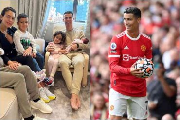 ¡VEA! Cristiano Ronaldo publicó la tan esperada foto de su recién nacida bebé junto a toda su familia