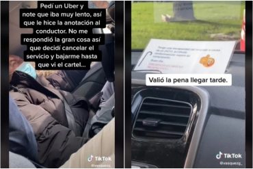 ¡LE CONTAMOS! Quiso bajarse de un Uber porque el conductor iba muy lento, pero cambió de opinión por esta increíble razón: “Valió la pena llegar tarde”