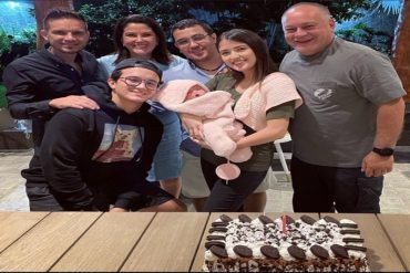 ¡VEA! La foto familiar que compartió la esposa de Diosdado Cabello por el cumpleaños de su hija Daniela