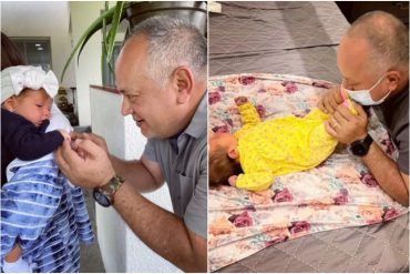 ¡VEA! Daniela publicó fotos de Diosdado Cabello “mimando” a su nieta: “Eres el mejor del mundo entero, abuelo, que Dios te cuide y te proteja siempre” (+Fotos)