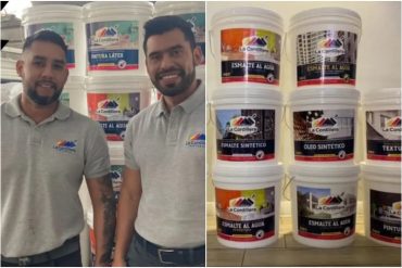 Dos venezolanos en Chile fabrican pinturas decorativas para casas y edificios (+Fotos)