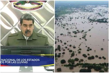 Maduro creó «fondo especial» de 10 millones de bolívares para atender emergencia por lluvias