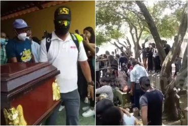 ¡TRISTE! Las desgarradoras imágenes del funeral de  la joven Crisbelis Sarmiento, víctima de femicidio en Anzoátegui (+Video)