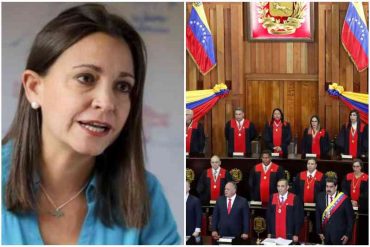 «Ni maquillaje le pusieron»: María Corina Machado afirmó que el TSJ de Maduro «es un instrumento del crimen para el control y la sumisión»