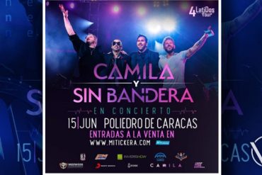 ¡DE INTERÉS! “Dejen de decir que esta verg* se arregló”: El “box” para el concierto de Camila y Sin Bandera en Caracas cuesta $5,000 y las redes estallaron (+Lo que incluye)