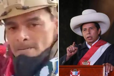 ¡AY, PAPÁ! “Palabra de comando, herido, pero no vencido”: El juramento de un exmilitar peruano contra Pedro Castillo (+Video)