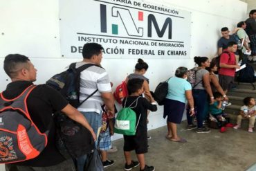 Venezolanos entre el grupo de migrantes detenidos en Ciudad de México: residían en plena vía pública