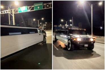 ¡VEA! Graban una limusina Hummer en Caracas y el video desata polémica en TikTok: “¿Cómo hacemos para pertenecer a la Venezuela premium?”