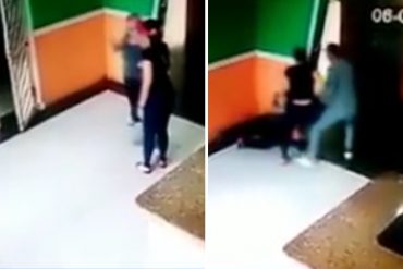 ¡MUY GRAVE! Madre e hijo agredieron a mujer con discapacidad que administra un condominio en Zulia: todo quedó grabado (+Video)