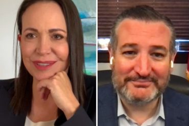 ¡ATENCIÓN! María Corina Machado y Ted Cruz abordaron la crisis en Venezuela y la “amenaza” que representa el régimen de Maduro