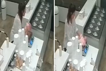 ¡INUSUAL! El raro episodio en una heladería en una Argentina: una mujer pesó a su bebé en la balanza del local cuando la vendedora se distrajo (+Video)