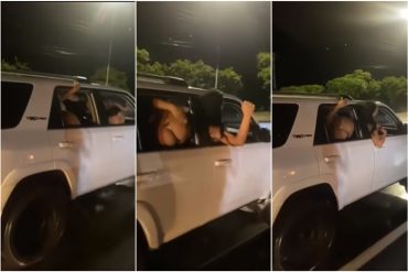 ¡SE DESCONTROLÓ! Graban a dos mujeres mostrando y moviendo sus pompas en las ventanas de un vehículo en Venezuela: desató las críticas (+Video)