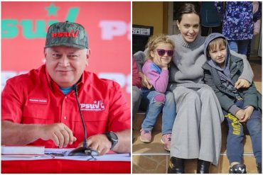 “Esa película la vimos en Venezuela”: Diosdado Cabello dijo que visita de Angelina Jolie a Ucrania “es todo un montaje y un show de Hollywood” (+Video)