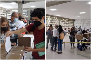 “Fuera Fospuca”, “Fuera Tomás Guanipa”: así retumbaron los pasillos de la Universidad Central de Venezuela durante elecciones estudiantiles (+Video)