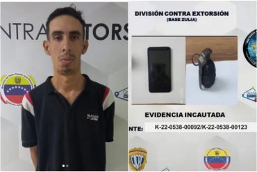 Detuvieron a peligroso extorsionador: amenazaba con explosivos a comerciantes en Zulia