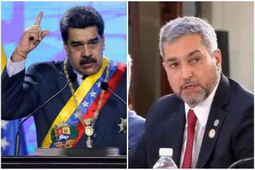 Presidente paraguayo se rehúsa a negociar con Venezuela mientras Maduro esté en el poder