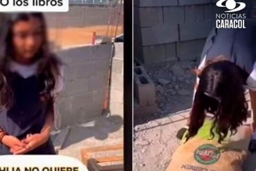 Se viraliza historia de niña que quería dejar el colegio para ser “influencer”: su papá se la llevó a trabajar en su obra de construcción