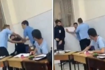 Investigan otro caso de acoso escolar en un colegio de Caracas: un estudiante golpeó a puñetazos a otro (+Video)