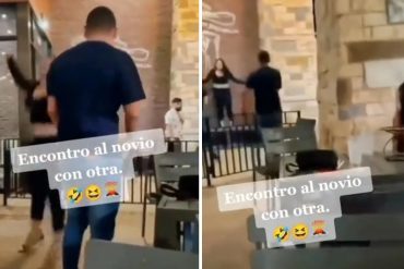 Descubrió a su novio en una cita con otra y su reacción se hizo viral (+Video)