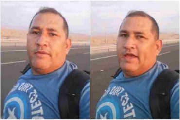 «Me rebotaron, me tuvieron preso como cuatro horas»: venezolano luego de que caminó el desierto de Atacama y no le permitieron el ingreso a Chile (+Video)