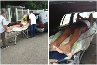 “Y la gente haciendo chistes”: Se viraliza video de una mujer que fue trasladada al hospital en una carroza fúnebre por falta de ambulancias