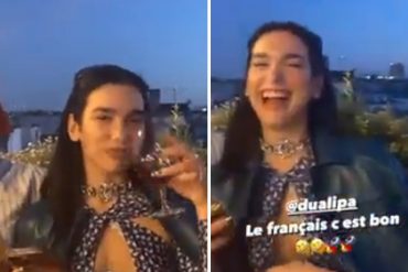 Dua Lipa pronunció el insulto más típico de Venezuela y enloqueció las redes (+Video)