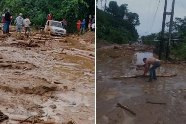 Cerrado el paso entre Tovar y Santa Cruz de Mora por deslizamientos de tierra (+Fotos +Video)