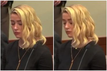 Cabizbaja y a punto de llorar: Así recibió Amber Heard el dictamen del jurado que le ordenó pagarle 15 millones de dólares a Johnny Depp (+Video)