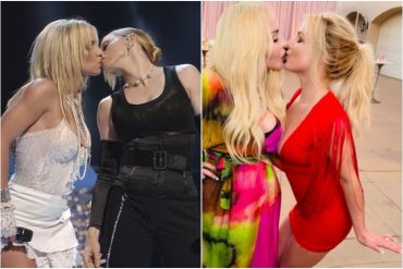 Britney Spears causó furor al invitar a Madonna a su boda y reeditar el famoso beso de hace 19 años en los MTV (+Reacciones)