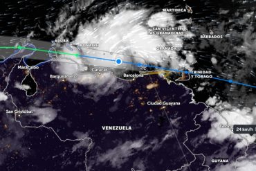 El potencial ciclón tropical pasa por Los Roques con baja intensidad, según Inameh (+Video)