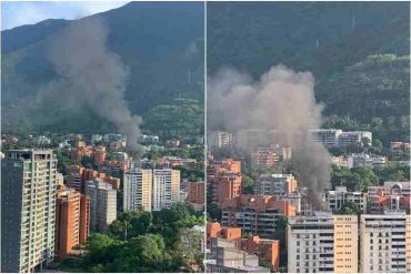 Se reportó un incendio en Sebucán cerca de la Escuela de Enfermería de la UCV este #2Jun (+Fotos +Video)