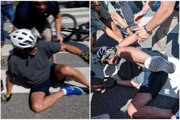 Biden se cayó de la bicicleta durante paseo por la playa, se le quedaron enganchados los zapatos en los pedales: “Estoy bien” (+Video)