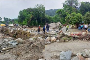 Se desbordó el río Caño Tigre, municipio Obispo Ramos De Lora: los estragos causados por las fuertes lluvias en las últimas horas en Mérida (+Videos)