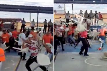 Enfrentamientos en Cuatricentenario de Maracaibo entre el PSUV y oposición por visita de Guaidó: volaron las sillas (+Videos)