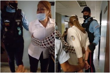 Esposaron a la gerente de Enfermería del hospital de Carora: le había exigido a un funcionario policial que usara tapabocas (+Video y fotos)