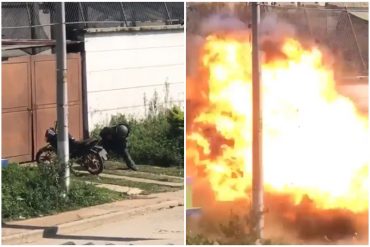 Explota una moto bomba en Colombia mientras intentaban desactivarla (+Videos sensibles)