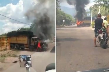 Por negarse a pagar extorsión mataron a un venezolano en zona rural de Cúcuta y luego le quemaron su camión (+Videos)
