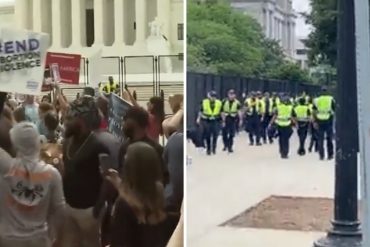 Protestan ante el Tribunal Supremo de EEUU contra fallo sobre el aborto (+Videos)