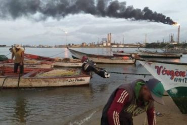 Fuga de gas y petróleo mantiene sin trabajo a pescadores de una comunidad de Falcón: acusan a Pdvsa de incumplir un acuerdo