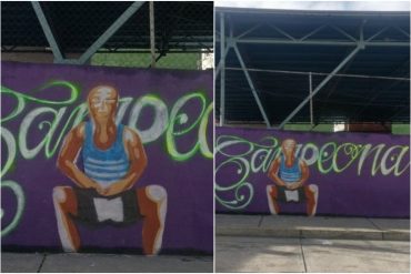 Apareció un nuevo mural de Yulimar Rojas en el mismo lugar donde borraron el anterior (+Foto)