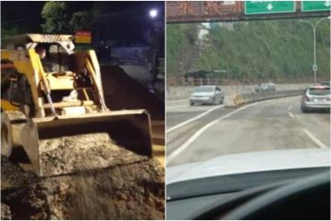 Restituido el paso vehicular en la carretera Panamericana tras hundimiento (+Foto)