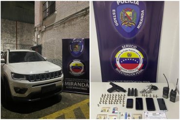 Detenidos detective del Cicpc y un supervisor de la policía de Vargas por presuntamente intentar secuestrar a un extranjero en Los Teques