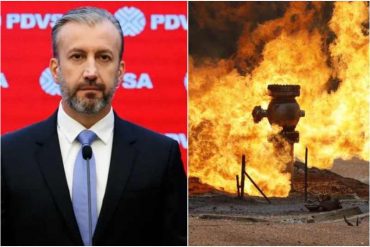 El Aissami denunció supuesto «ataque» al sistema gasífero del oriente venezolano: «En este momento estamos sofocando el incendio» (+Fotos)