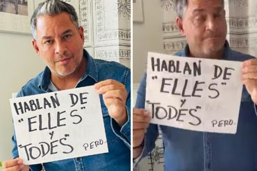 El comentario de Daniel Sarcos contra el lenguaje inclusivo: “Me asombra la doble moral con la que nos manejamos los seres humanos” (+Video)