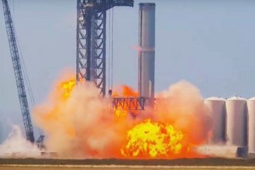 Explotó en la plataforma de lanzamiento el cohete con el que Elon Musk quiere llevar humanos a Marte (+Video)