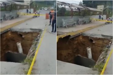 Carretera Panamericana vuelve a tener hundimiento en medio de la vía (+Video)