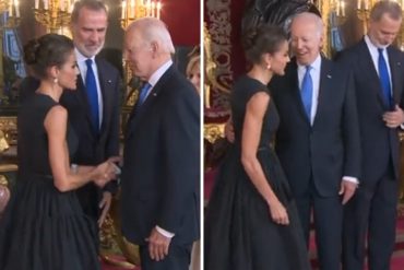 La incómoda actitud “sobona” de Biden con la Reina Letizia de España que cambió la expresión del rostro del Rey Felipe VI (+Video)