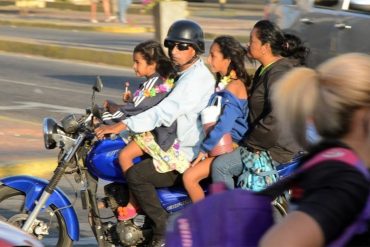 En el Tigre multarán con $30 a motorizados que transporten a niños, embarazadas y adultos mayores