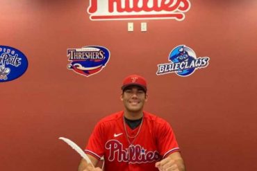Gabriel Rincones Jr., el venezolano que firmó con los Phillies de Filadelfia en la Grandes Ligas